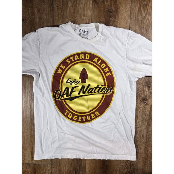 OAF Nation We Stand Alone Together T-Shirt Men’s Large Military Veteran Graphic - Picture 1 of 6